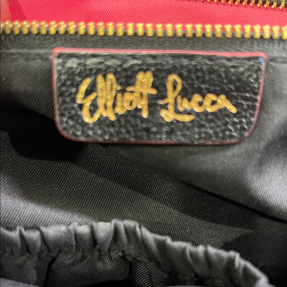 Elliott Lucca Black Satchel with Gold Accents - Picture 2 of 4